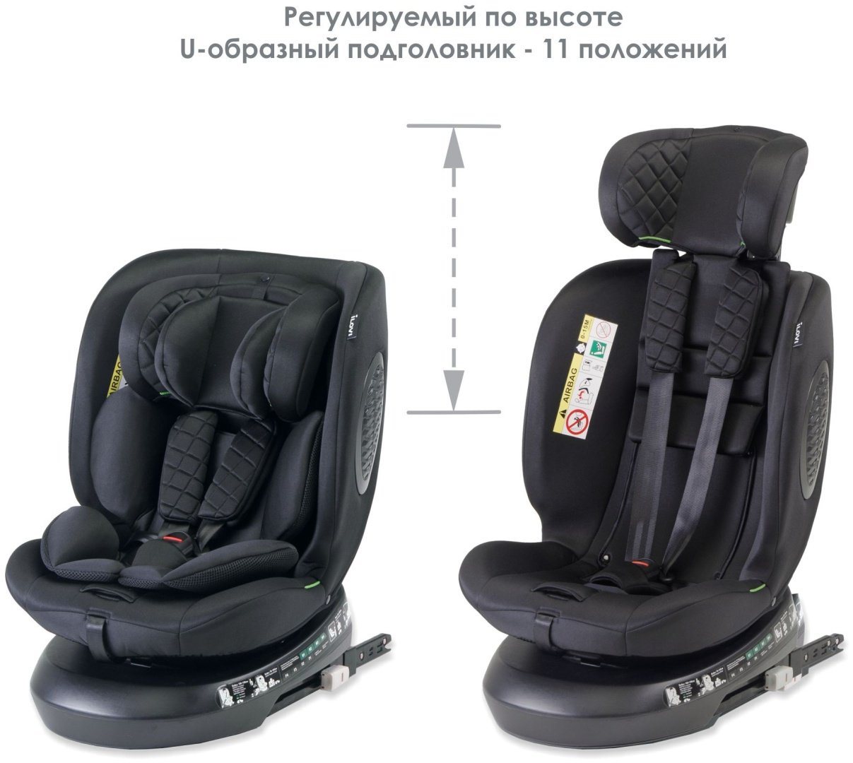 ILovi Relifix 2 0/1/2/3 (до 36 кг) черный