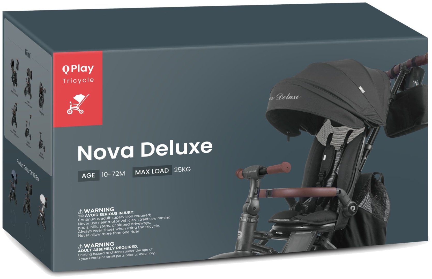 Трёхколёсный велосипед QPLAY S702 Nova Deluxe бежевый купить,109990