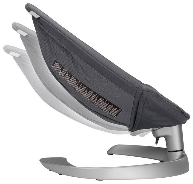 Шезлонг Nuna Leaf серебристый, черный, серый