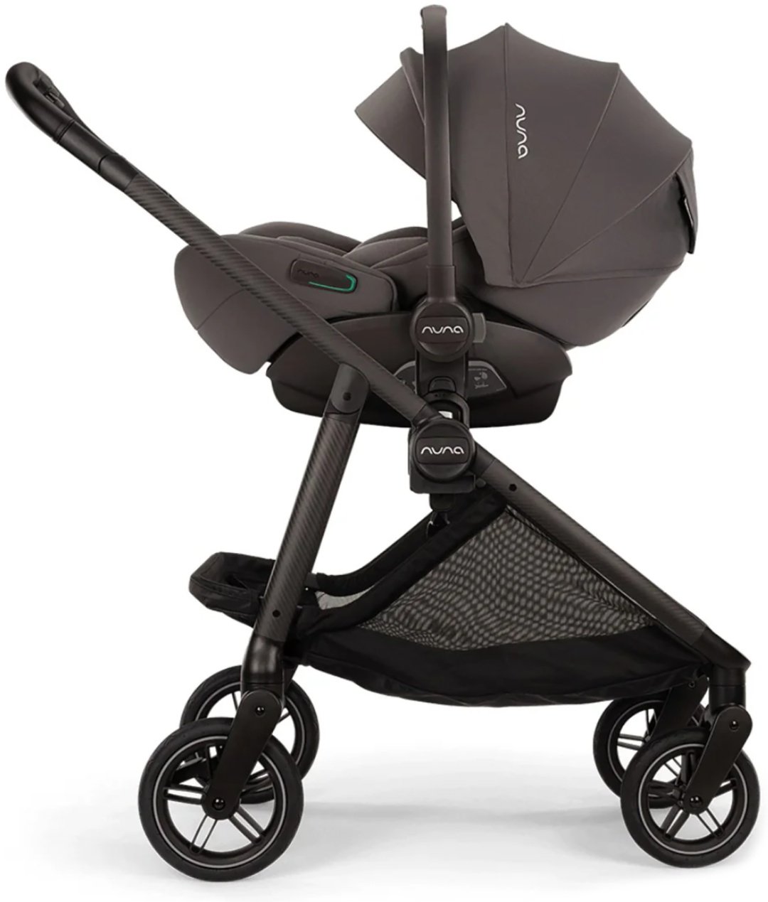 Коляска прогулочная Nuna Swiv Thunder, коричневый, серый купить,NaN