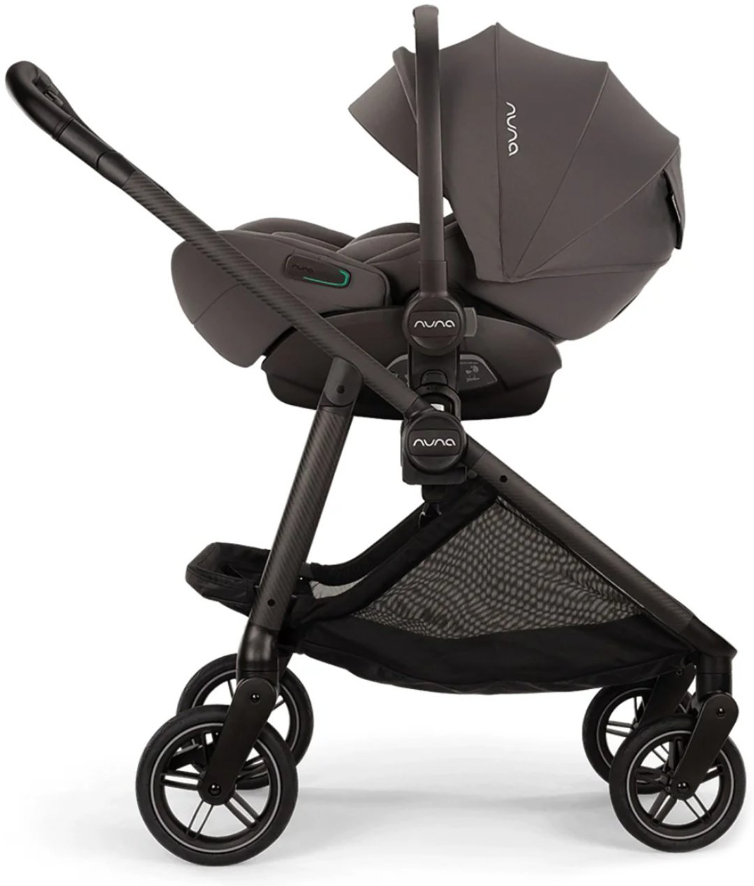 Коляска прогулочная Nuna Swiv Thunder, коричневый, серый купить,NaN