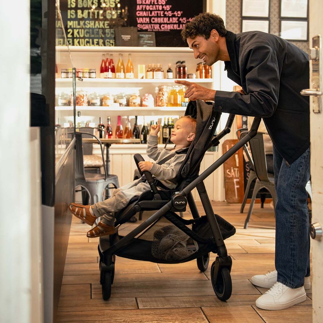 Коляска прогулочная Nuna Swiv Thunder, коричневый, серый купить,NaN
