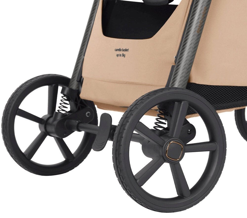 Коляска прогулочная CARRELLO Bravo Carbon, бежевый купить,176790