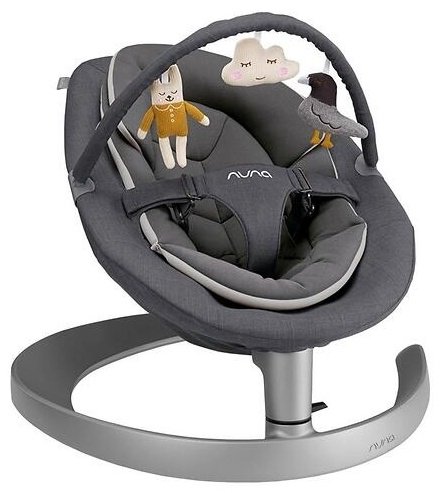 Шезлонг Nuna Leaf темно-серый, серый