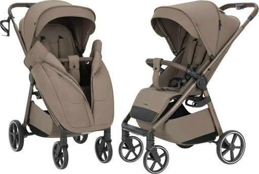 Коляска прогулочная CARRELLO Bravo M/Lite Wood Beige, темно-бежевый