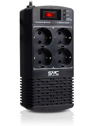 Стабилизатор SVC AVR-600-L черный
