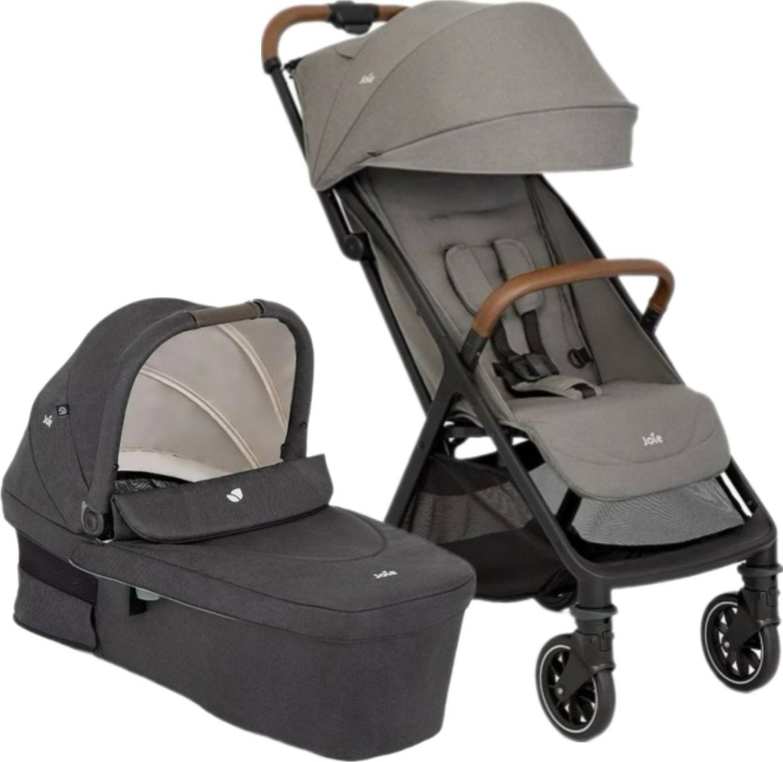 Коляска универсальная 2 в 1 Joie Joie Pact Pro 2в1 Pebble/Joie Ramble XL Shale, серый, черный