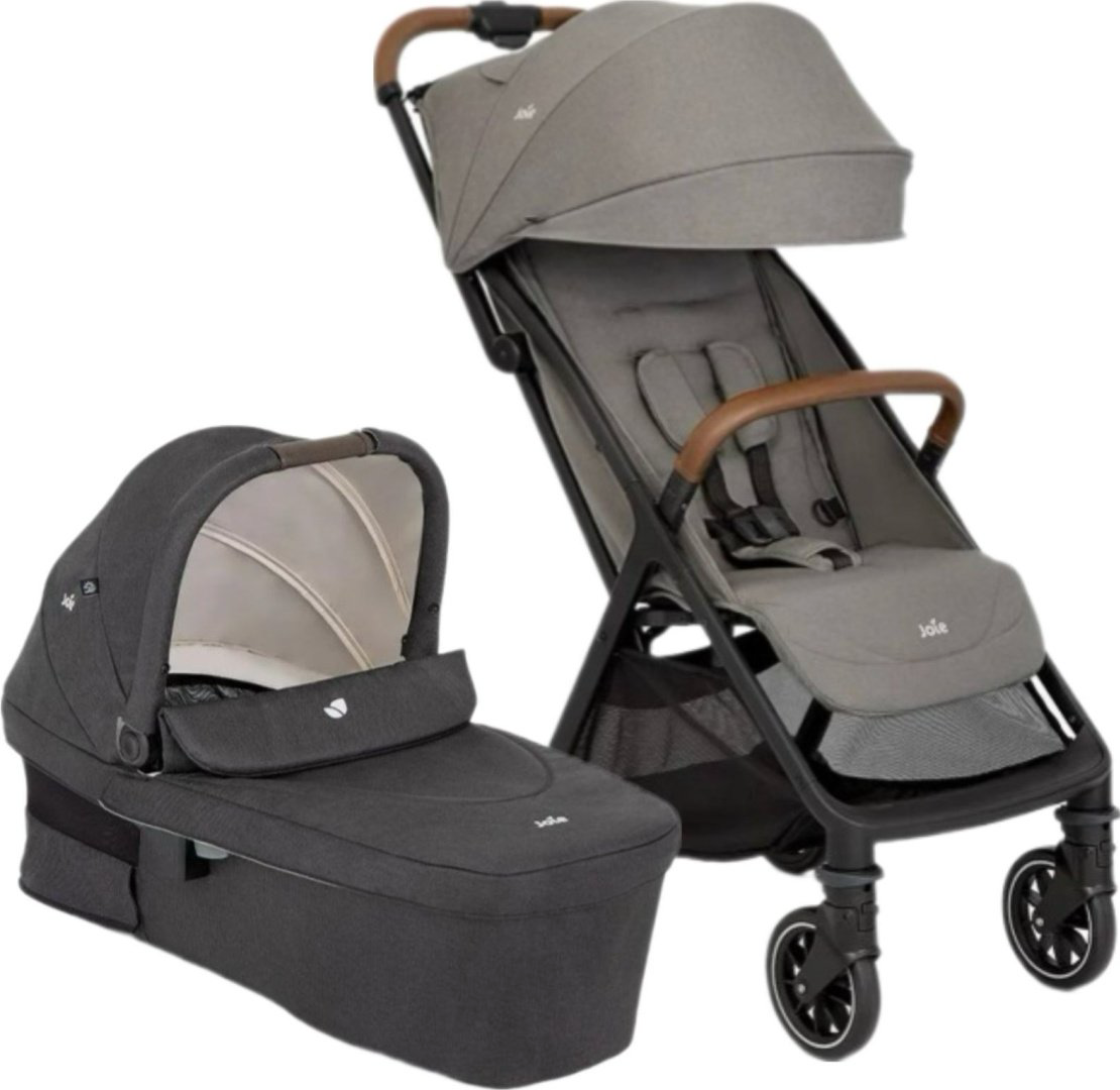 Коляска универсальная 2 в 1 Joie Joie Pact Pro 2в1 Pebble/Joie Ramble XL Shale, серый, черный купить,178000