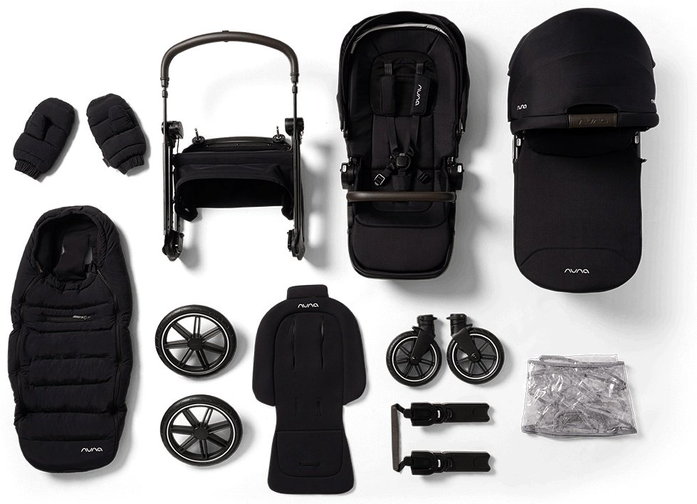 Коляска универсальная 2 в 1 Nuna Triv LX All-Season Set Caviar, черный - ForteMarket Коляска универсальная 2 в 1 Nuna Triv LX All-Season Set Caviar, черный купить,469900