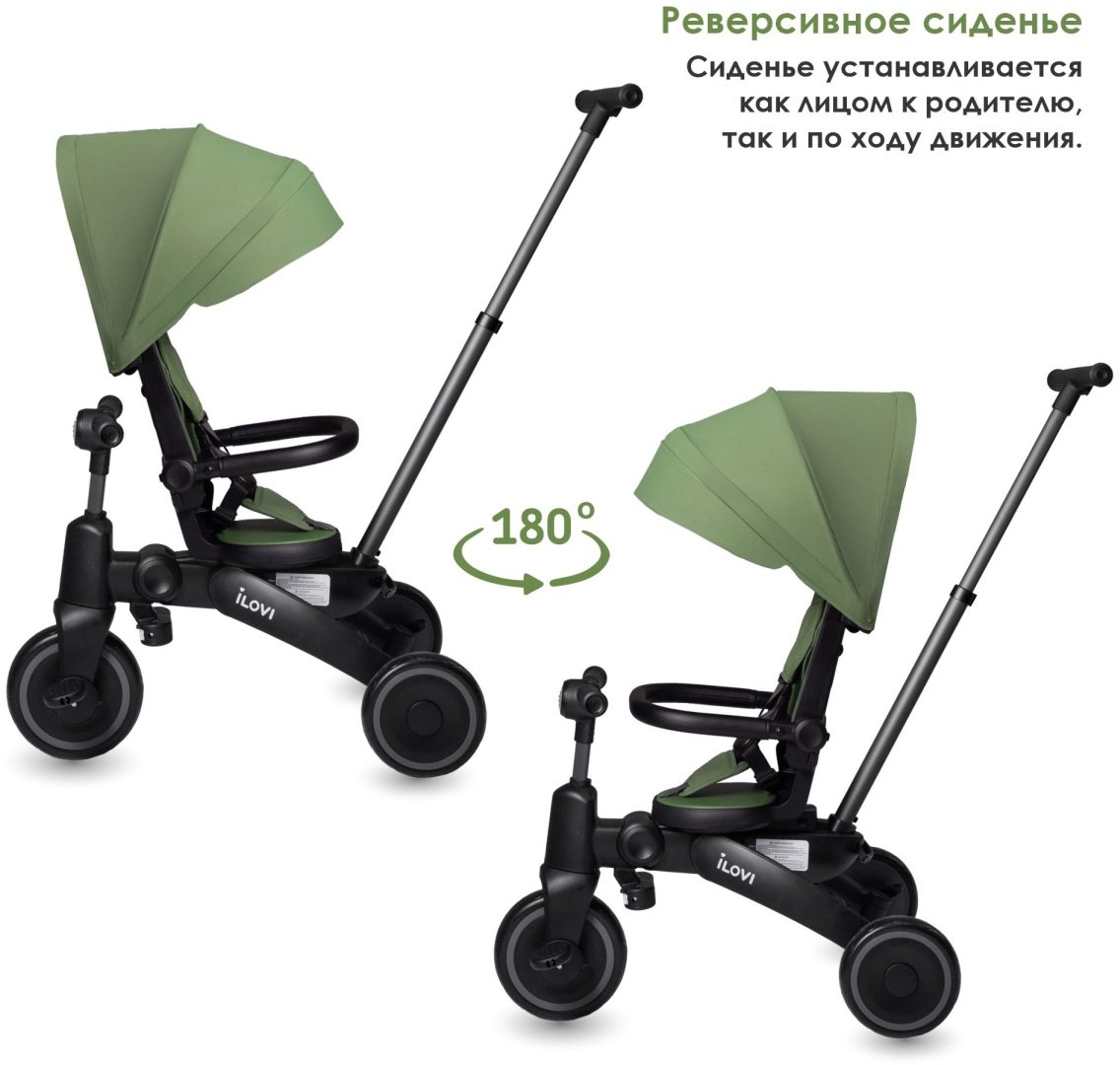 Трёхколёсный велосипед iLovi Milo черный