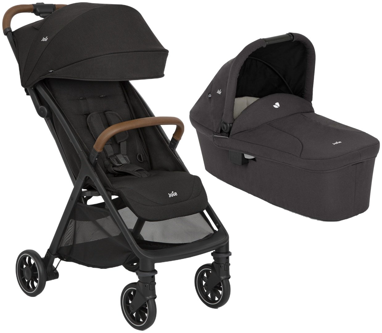 Коляска универсальная 2 в 1 Joie Joie Pact Pro Shale/Ramble V2 Shale, черный купить,154700