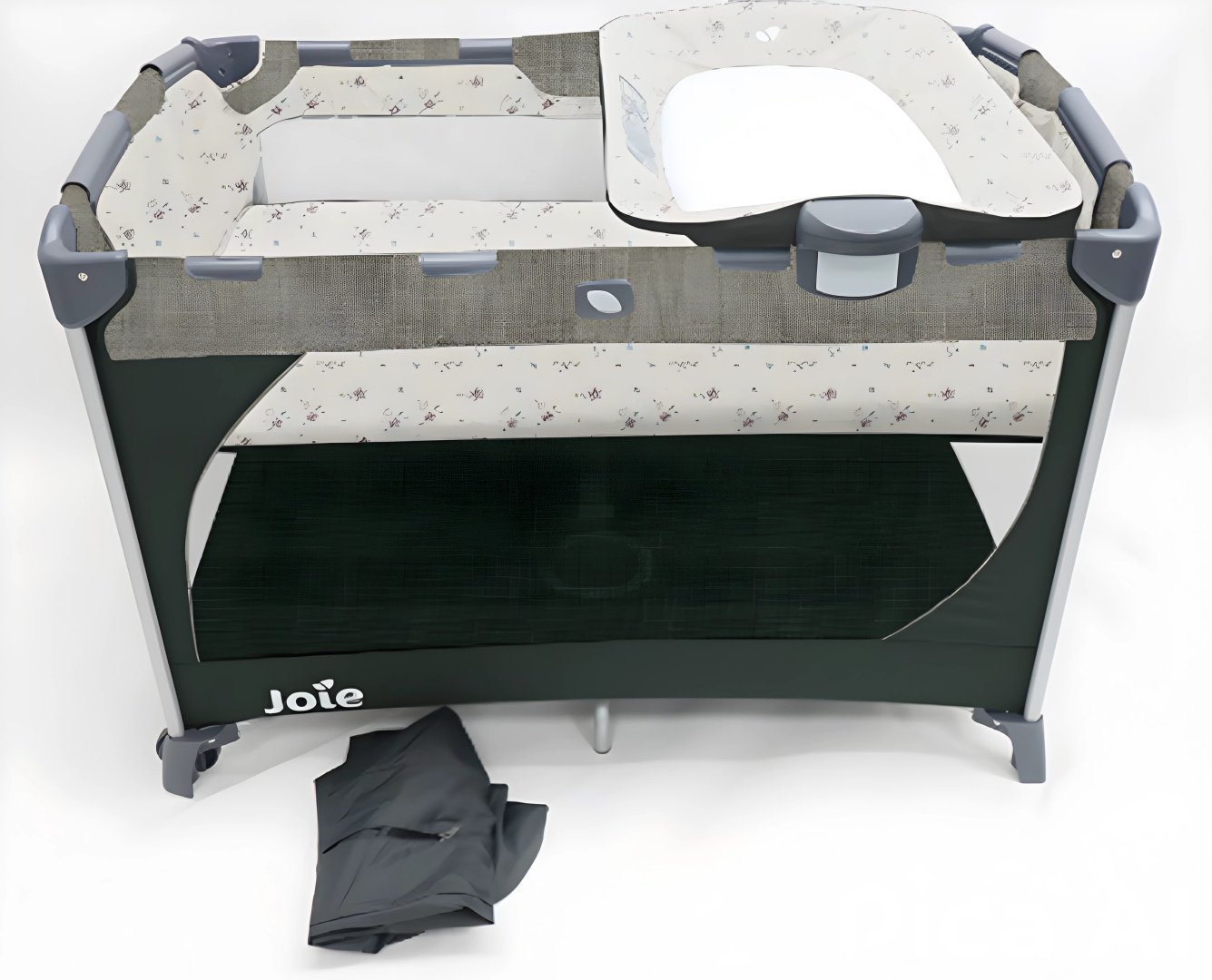 Кровать-манеж Joie Commuter Change Gray Plaid для детей от 0 до 3-х лет 106x70.5x80см