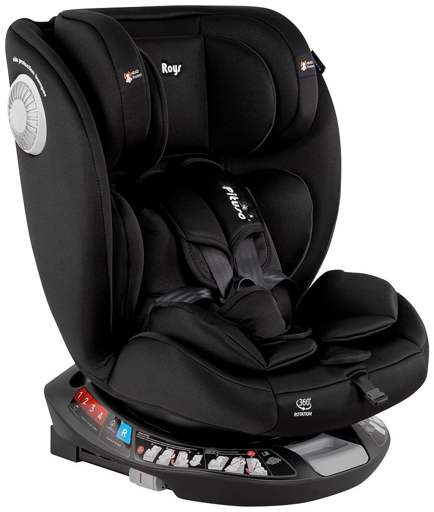 Pituso Roys+ Black G406-BL-BL 0/1/2/3 (до 36 кг) черный