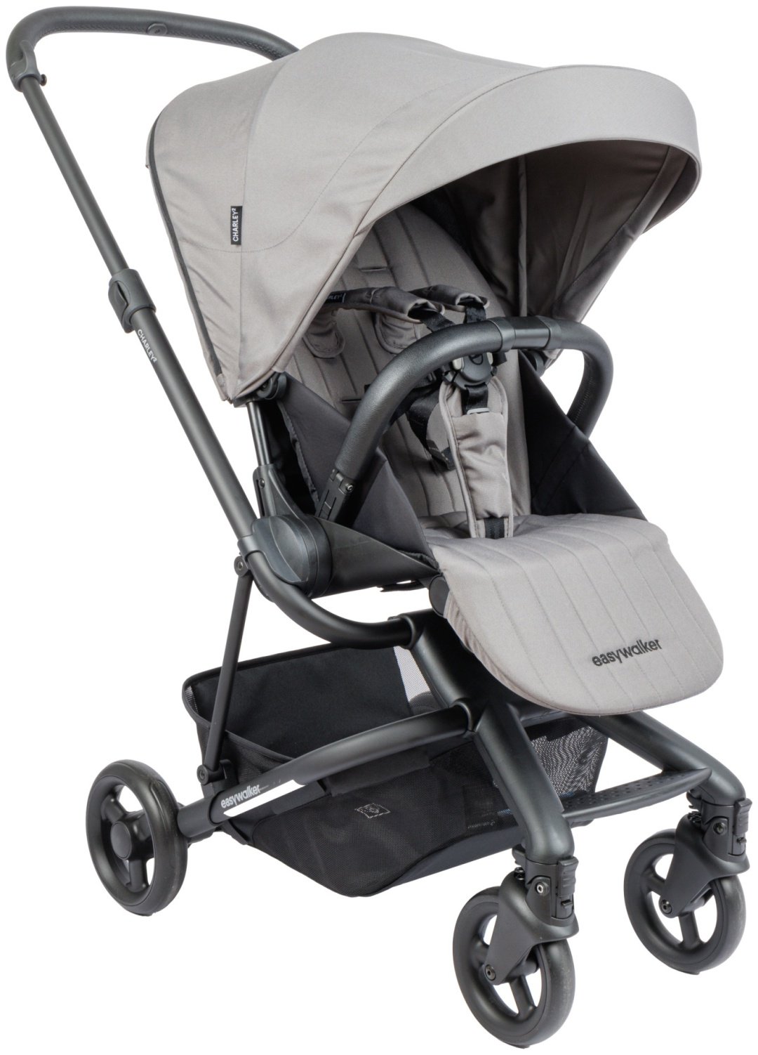 Коляска прогулочная Easywalker Charley 2 Pebble Grey, серый