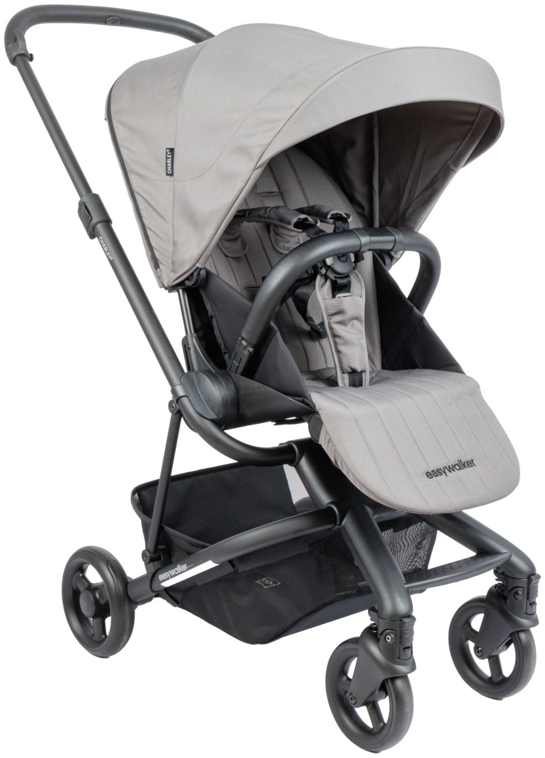 Коляска прогулочная Easywalker Charley 2 Pebble Grey, серый купить,NaN