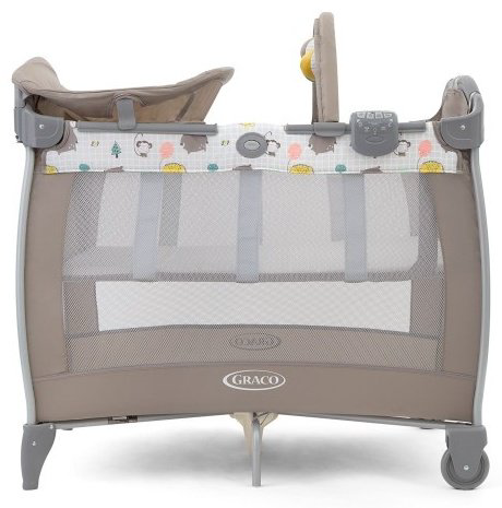 Манеж-кровать Graco Contour Electra Little Adventures 106х72.5х90.5см бежевый купить,57900