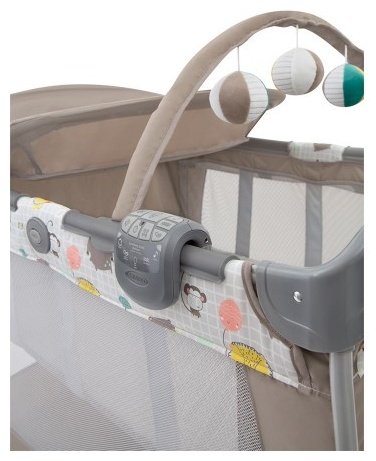 Манеж-кровать Graco Contour Electra Little Adventures 106х72.5х90.5см бежевый