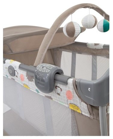 Манеж-кровать Graco Contour Electra Little Adventures 106х72.5х90.5см бежевый купить,57900