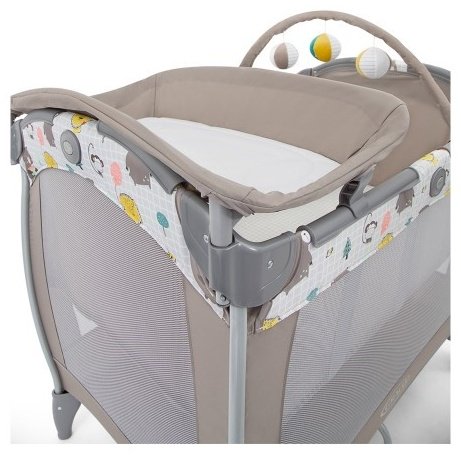 Манеж-кровать Graco Contour Electra Little Adventures 106х72.5х90.5см бежевый