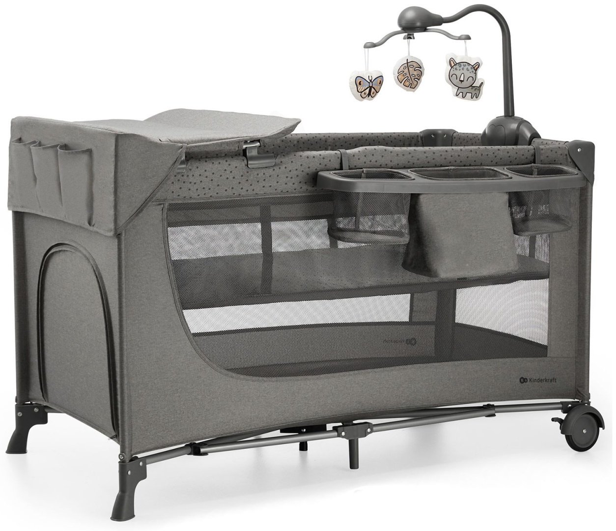 Манеж-кровать Kinderkraft JOY 3, для детей от 0 до 5-ти лет без функции качания