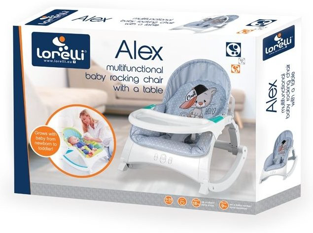 Шезлонг Lorelli ALEX серый купить,NaN
