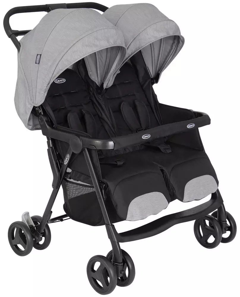 Коляска прогулочная Graco Steeple Duo Rider, серый