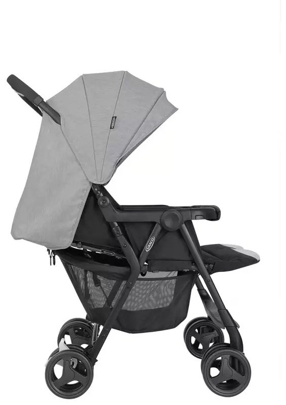 Коляска прогулочная Graco Steeple Duo Rider, серый