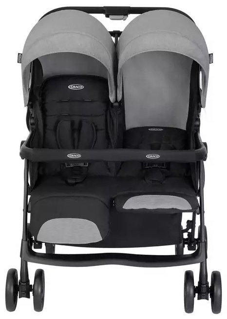 Коляска прогулочная Graco Steeple Duo Rider, серый