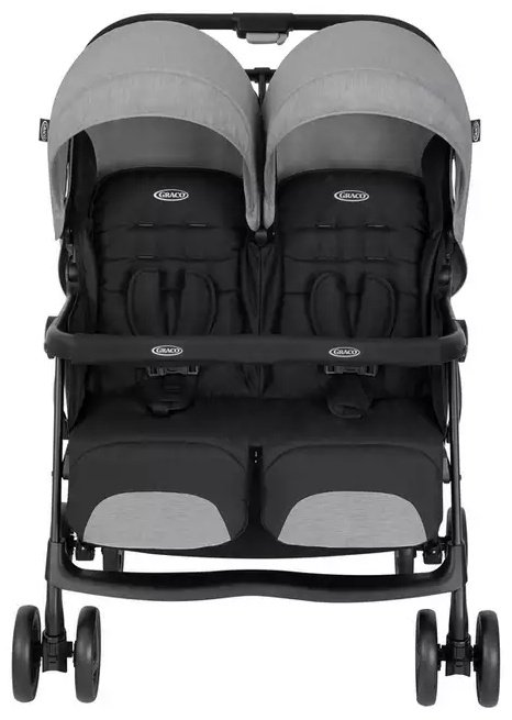 Коляска прогулочная Graco Steeple Duo Rider, серый