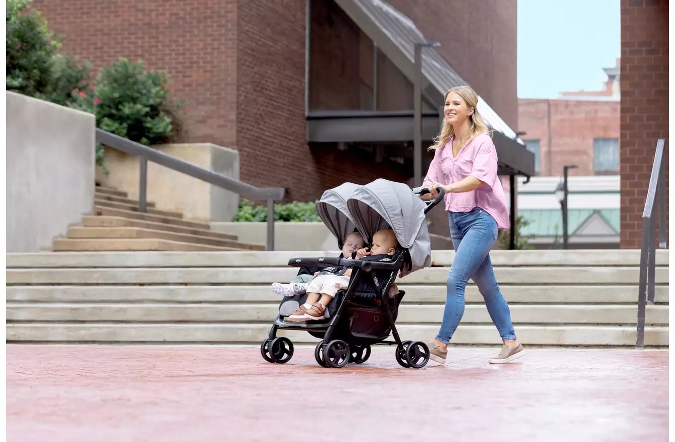 Коляска прогулочная Graco Steeple Duo Rider, серый купить,84900