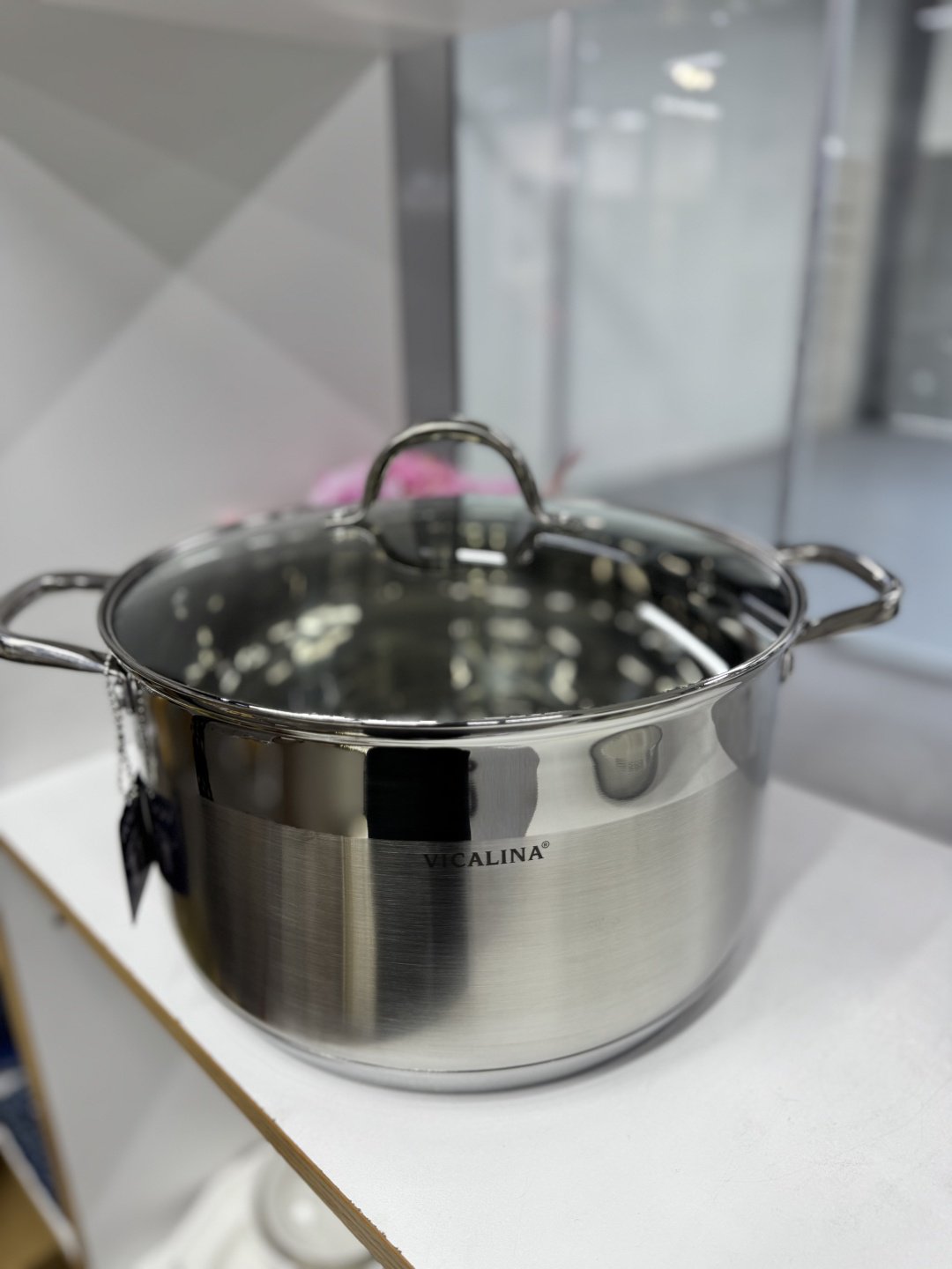 Кастрюля 10 л, Vicalina VL-1077 сталь