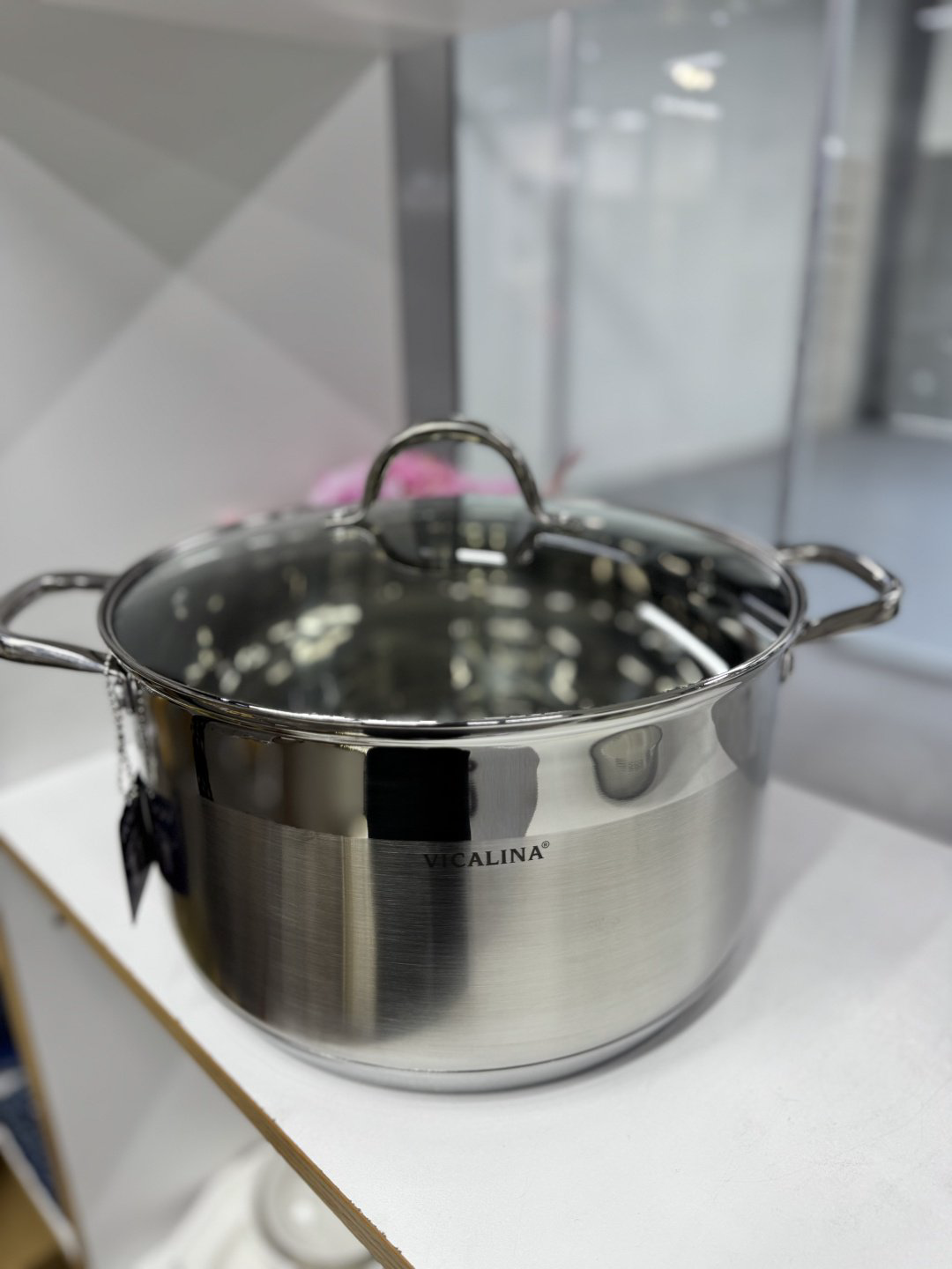 Кастрюля 10 л, Vicalina VL-1077 сталь