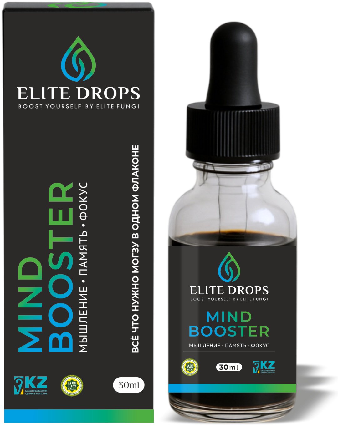 Предтренировочный комплекс Elite Drops Mind Booster Шоколад 100 г 30 мл