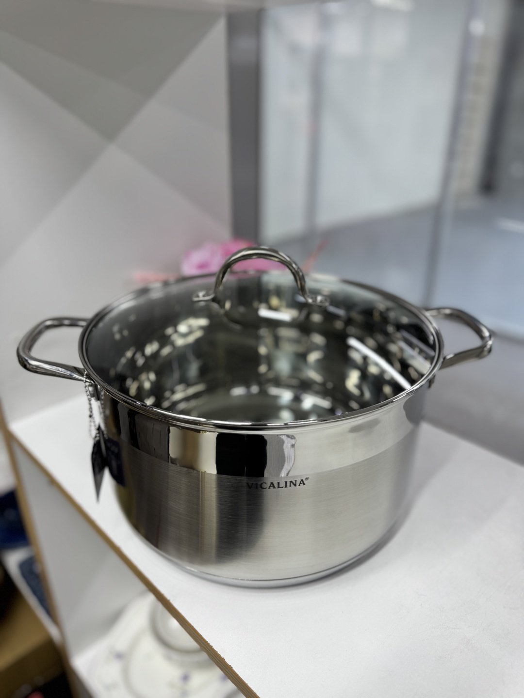 Кастрюля 10 л, Vicalina VL-1077 сталь