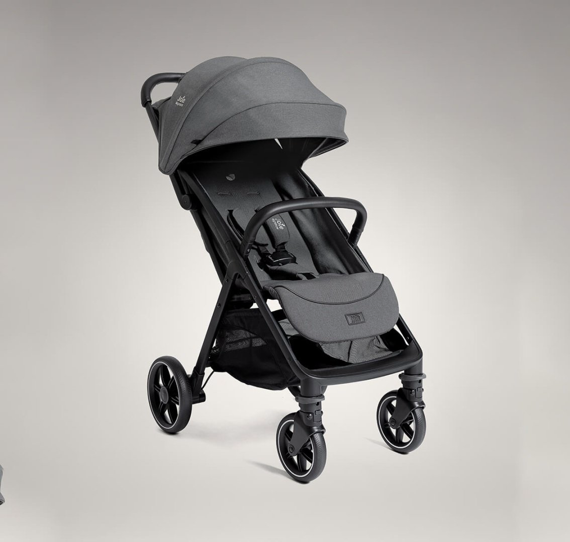 Коляска универсальная 2 в 1 Joie Parcel LX Ebony/Ramble XL Pebble, серый, темно-серый купить,NaN