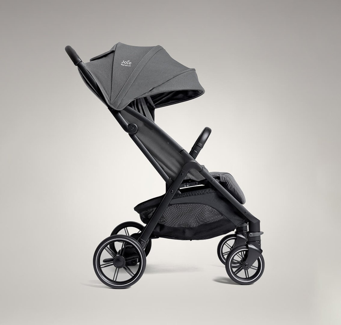 Коляска универсальная 2 в 1 Joie Parcel LX Ebony/Ramble XL Pebble, серый, темно-серый купить,NaN