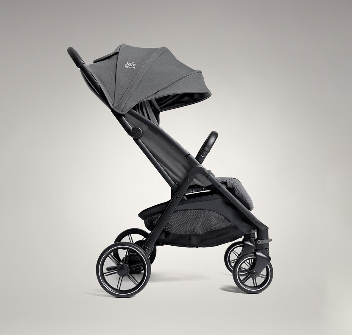 Коляска универсальная 2 в 1 Joie Parcel LX Ebony/Ramble XL Pebble, серый, темно-серый купить,NaN