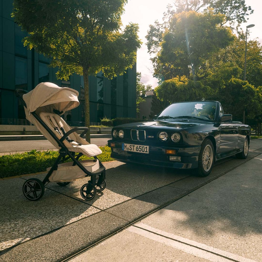 Коляска прогулочная Nuna TRVL LX BMW Mica, бежевый купить,229900