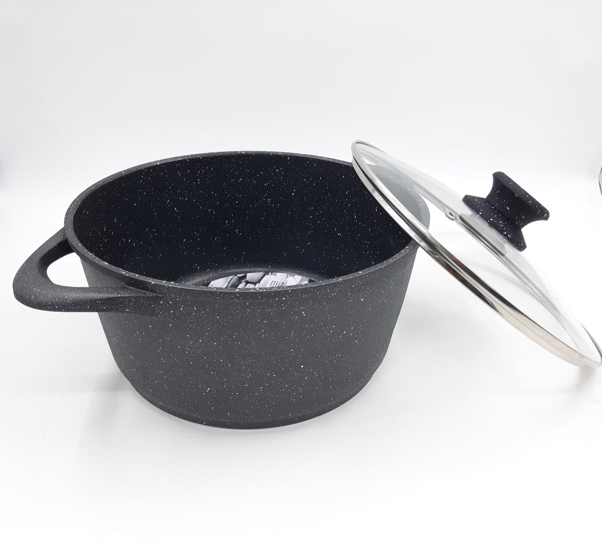 Кастрюля 4.6 л, Vicalina Casserole VL0124 мраморная крошка купить,NaN