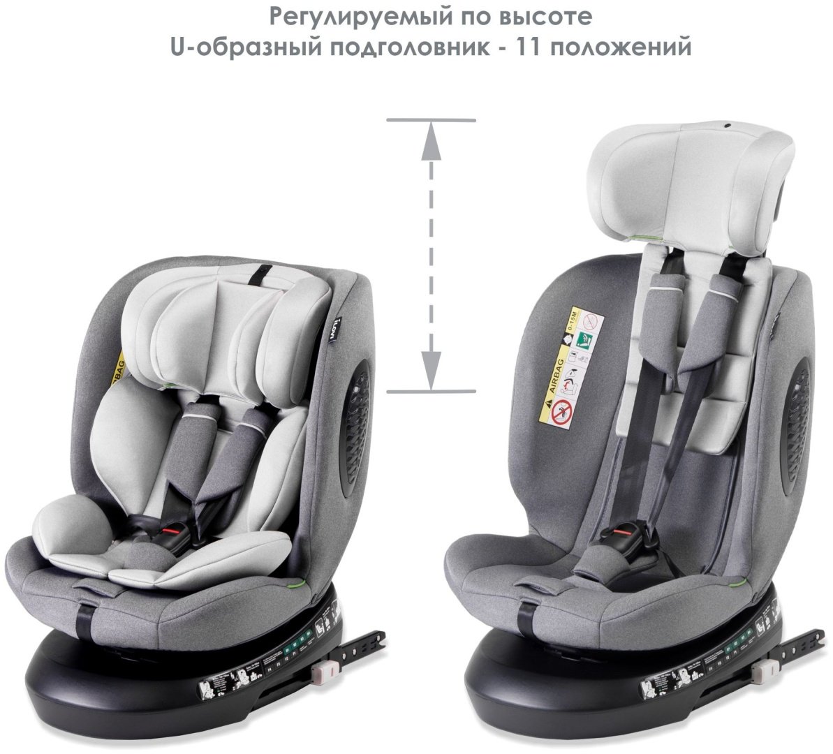 ILovi Relifix 2 0/1/2/3 (до 36 кг) светло-серый