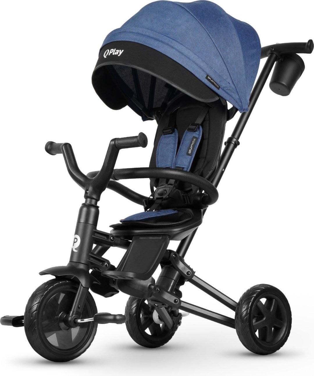 Трёхколёсный велосипед QPLAY Nova Niello Eva S700-6 голубой