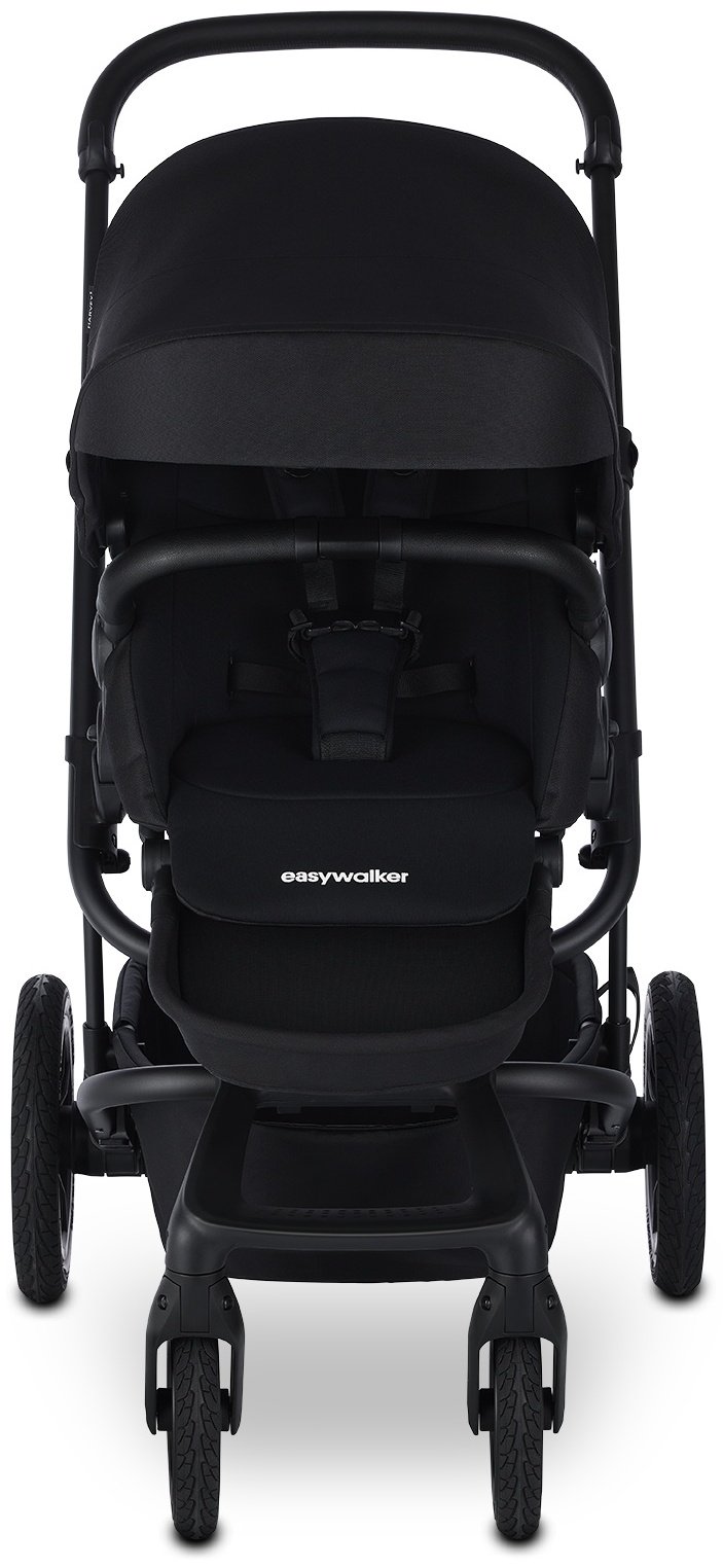 Easywalker Harvey5 Air Midnight Black прогулочная коляска черная с надувными колесами