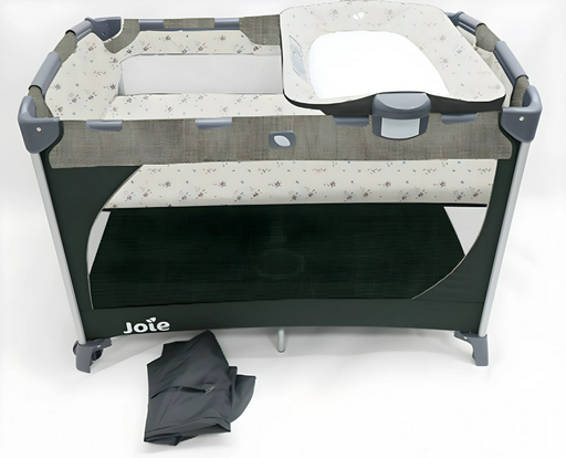 Кровать-манеж Joie Commuter Change Gray Plaid для детей от 0 до 3-х лет 106x70.5x80см