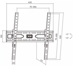 Кронштейн ARAY+ KL36-44T 32"-75"