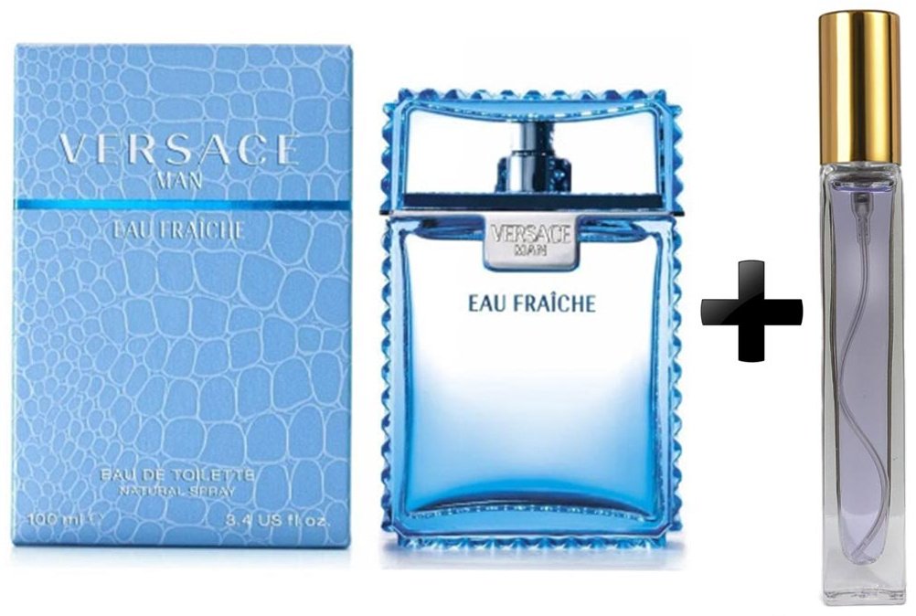 Versace Man eau Fraiche EDT 100 + Атомайзер 10 мл туалетная вода EDT 110 мл, для мужчин купить,NaN