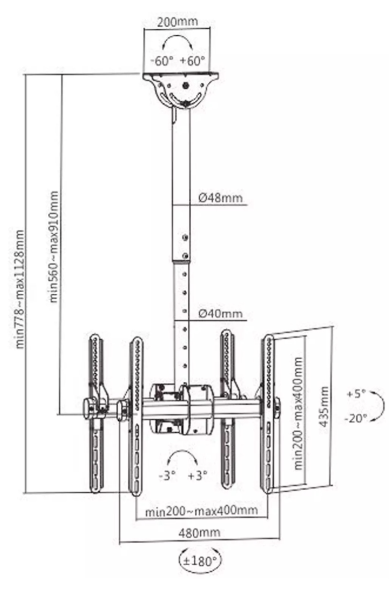 Кронштейн ARAY+ PLB-CE944-01SD 32"-55" купить,44990
