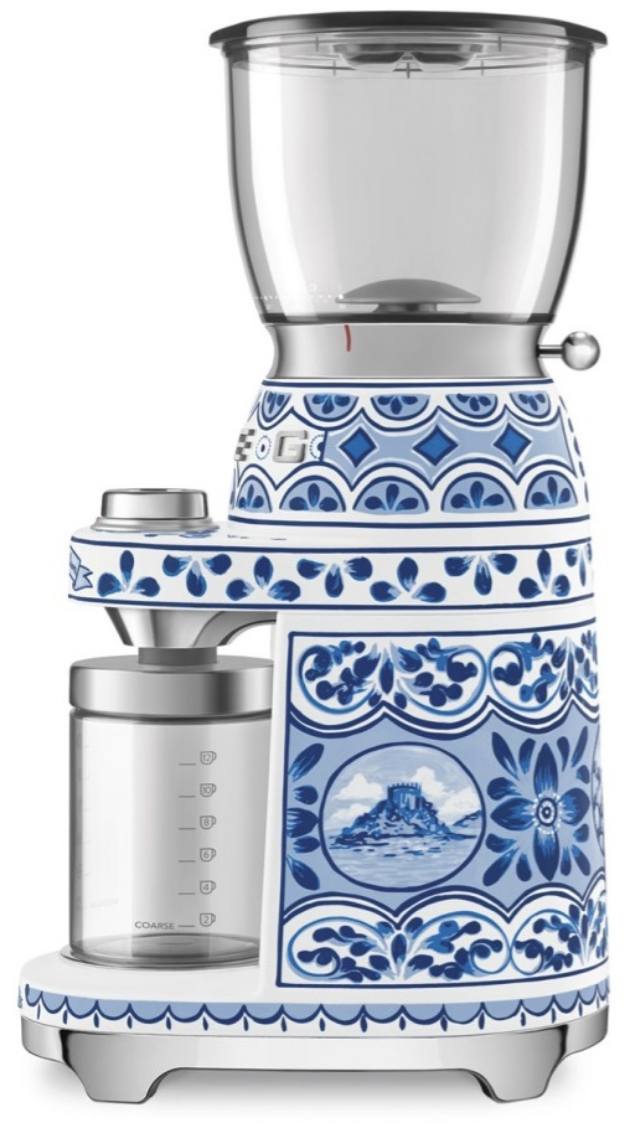 Кофемолка SMEG CGF01DGBEU белый, голубой купить,NaN