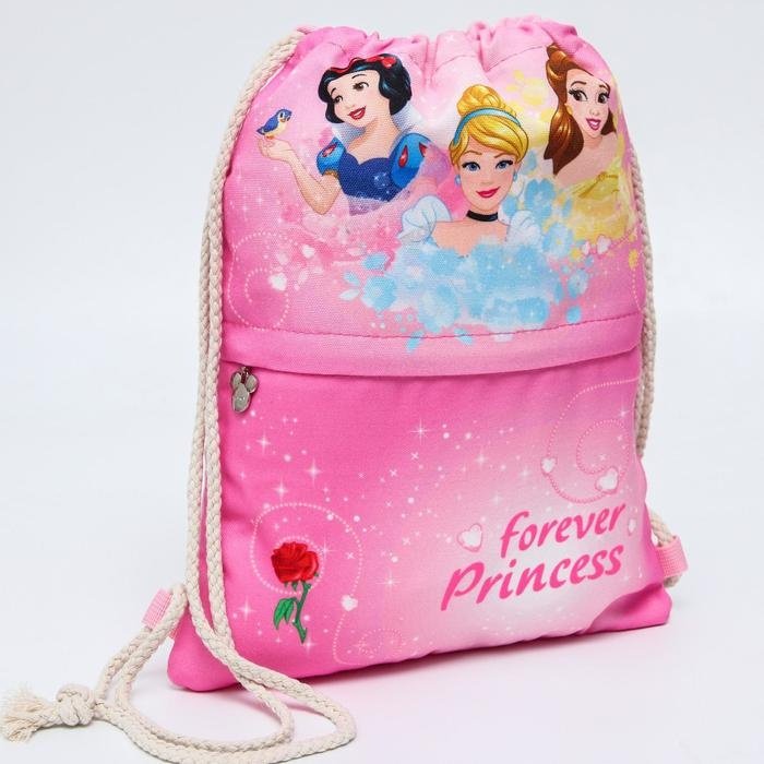 Мешок для обуви Disney полиэстер розовый купить,NaN