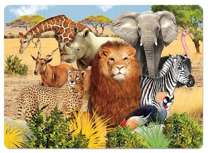 Пазл Puzzle Time Животные Африки 6880849 купить,NaN