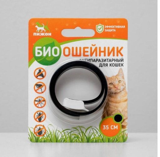 Пижон ошейник для постоянной носки M черный купить,NaN